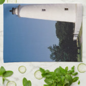 Ocracoke vuurtoren theedoek (Gevouwen)