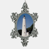 Ocracoke vuurtoren tin sneeuwvlok ornament (Links)
