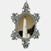 Ocracoke vuurtoren tin sneeuwvlok ornament (Links)