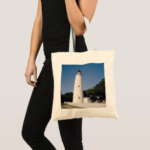 Ocracoke vuurtoren tote bag