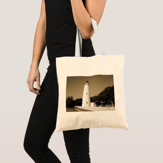 Ocracoke vuurtoren tote bag (Voorkant (product))