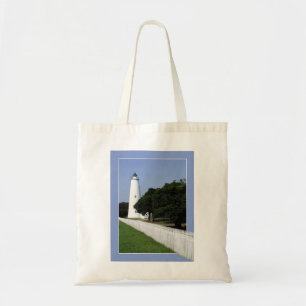 Ocracoke vuurtoren tote bag