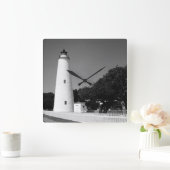 Ocracoke vuurtoren vierkante klok (Huis)
