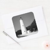 Ocracoke vuurtoren vierkante sticker (Envelop)