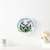 OCS-Logo wandklok (Huis)