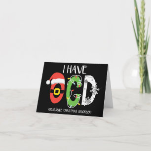 OCS obsessieve kerststoornis   Grappig XMAS Feestdagen Kaart
