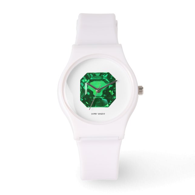 Octagon Emerald Horloge (Voorkant)