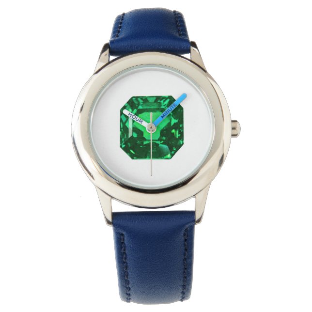 Octagon Emerald Horloge (Voorkant)