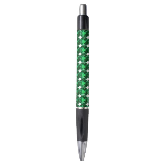 Octagon Emerald Pen (Voorkant Verticaal)