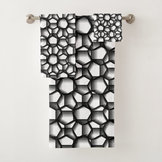Octagon Lace Bad Handdoek (Insitu)