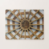 Octagon of Wood and White Architecture Detail Legpuzzel (Horizontaal)