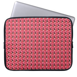 Octagon shaped Ruby Gemstone July Birthstone Red Laptop Sleeve