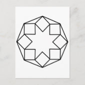 Octagon Square Briefkaart (Voorkant)