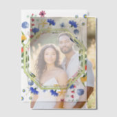 Octagon Wildflower Hoesje Sheet Vellum Uitnodigingen (Offset (Koppel))