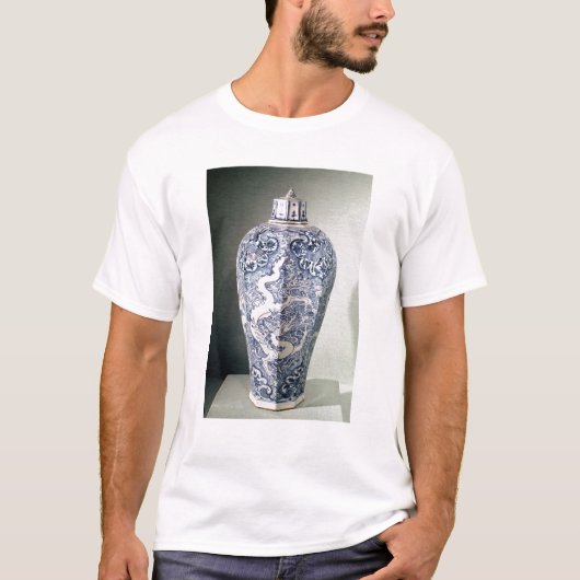 Octagonaal 'Mei-P'ing'-vaas met wit T-shirt (Voorkant)