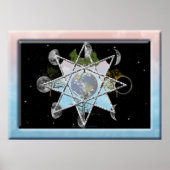 Octagram afdrukken poster (Voorkant)