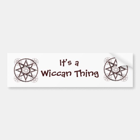 Octagram Bumpersticker (Voorkant)