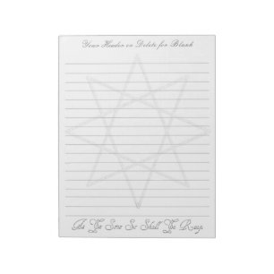 Octagram Lined Notitieblok