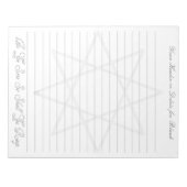 Octagram Lined Notitieblok (Voorkant)
