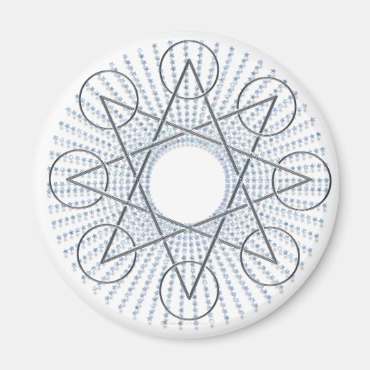 Octagram sterren magneet (Voorkant)