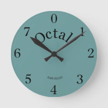 Octale klok leef je leven in basis 8