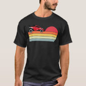 Octane Rocket Soccer Retro Sunset Distress Graph T-shirt (Voorkant)