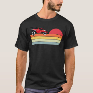 Octane Rocket Soccer Retro Sunset Distress Graph T-shirt