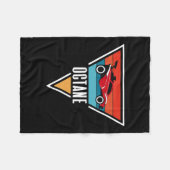 Octane Rocket Soccer Retro Sunset Distressed Graph Fleece Deken (Voorkant (Horizontaal))