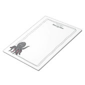 Octavia octopus unlined notitieblok (Schuin)