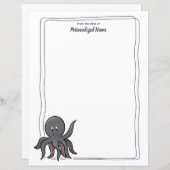 Octavia Octopus Unlined Paper Sheets (Voorkant / Achterkant)