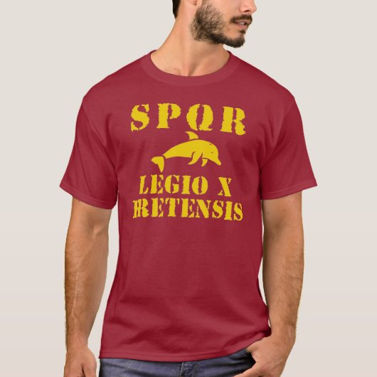 Octavian/Augustus' 10th Fretensis Legion (Dolphin) T-shirt (Voorkant)