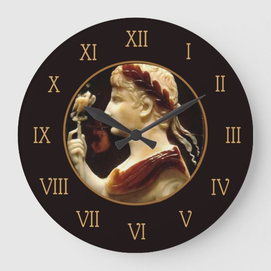 Octavian Augustus Cameo Elegant Art Grote Klok (Voorkant)
