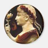 Octavian Augustus Roman keperor Cameo Lothar Cross Magneet (Voorkant)