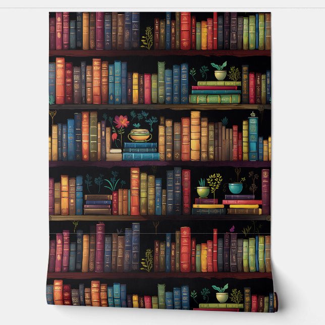 Octavian Hall Library Boekenkast Behang (Afrollen)