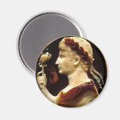 Octavianus Augustus Romeinse Keizer Cameo Lothariu Magneet (Voorkant / Achterkant)