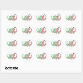 Octi Mistletoe Hart Sticker (Vel)