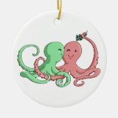 Octi Mistletoe Keramisch Ornament (Voorkant)