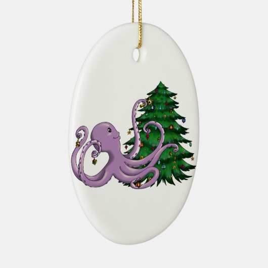 Octi Tree Keramisch Ornament (Rechts)