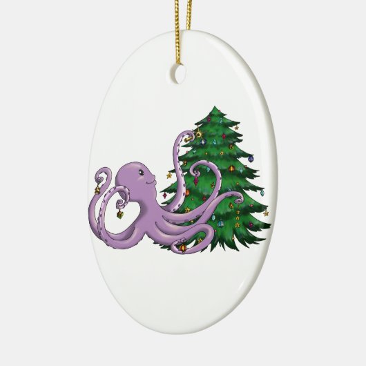 Octi Tree Keramisch Ornament (Links)