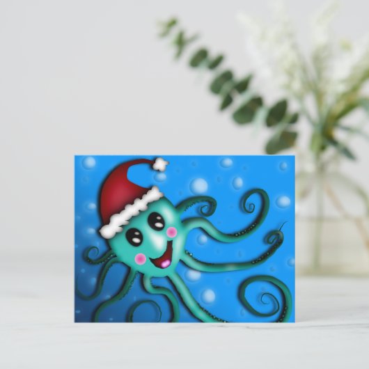 Octo Claus, briefkaart (Staand voorkant)