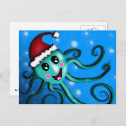 Octo Claus, briefkaart (Voorkant / Achterkant)