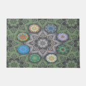 Octo helderder arabesk Moorse steen groen Deurmat (Voorkant)