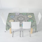 Octo helderder arabesk Moorse steen groen Tafelkleed