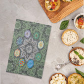 Octo helderder arabesk Moorse steen groen Theedoek