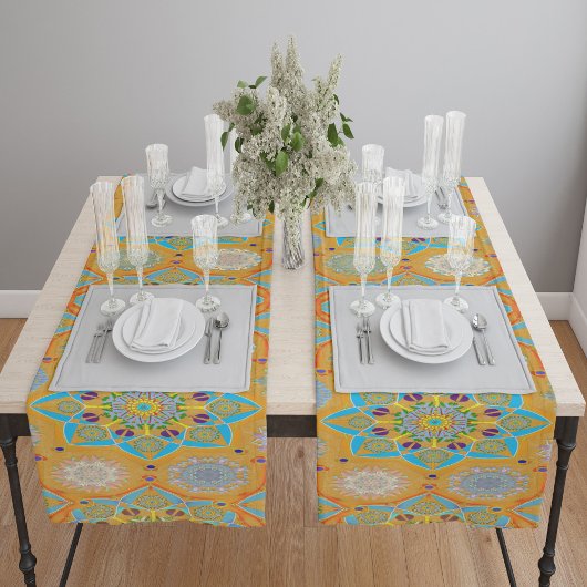 Octo helderder arabesk Moorse tangerine stijl Korte Tafelloper