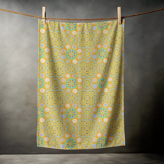 Octo helderder arabesk Moorse tangerine stijl Strandlaken