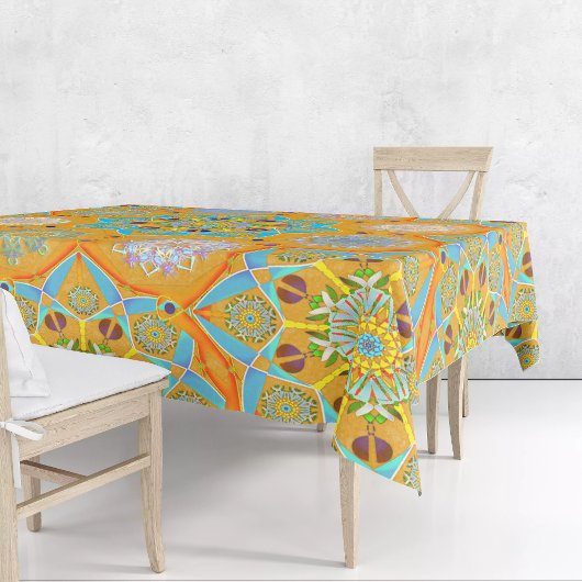 Octo helderder arabesk Moorse tangerine stijl Tafelkleed