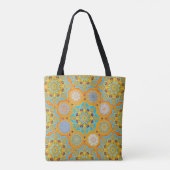 Octo helderder arabesk Moorse tangerine stijl Tote Bag (Achterkant)