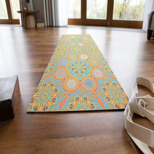 Octo helderder arabesk Moorse tangerine stijl Yogamat