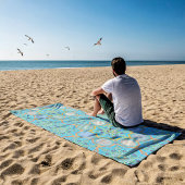 Octo helderder arabesk Moorse turquoise stijl Strandlaken